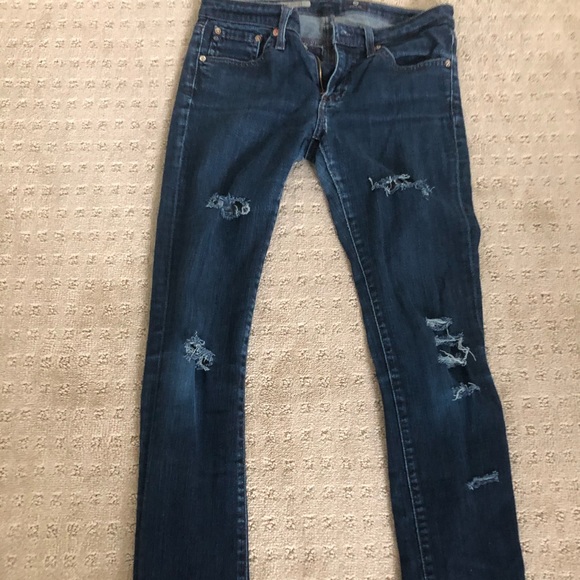 Distressed AG “ The Stevie” slim straight Jeans - Picture 1 of 7
